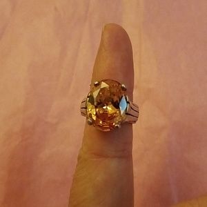 Silpada sterling and orange stone ring